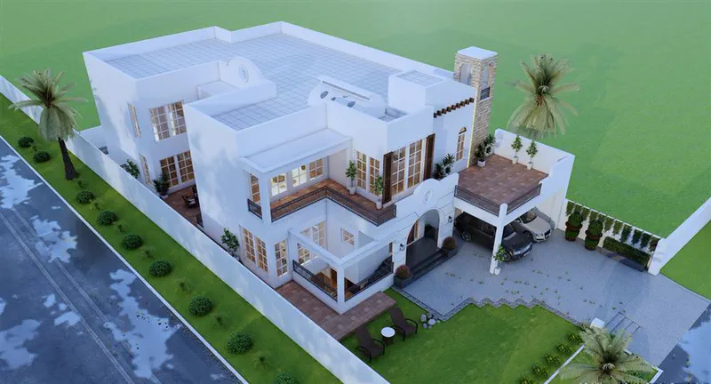 Aerial architectural masterplan design concept by Planet Builders